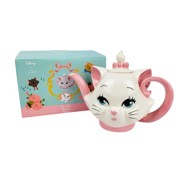 Disney Marie Aristocats Teapot with Cat Artist NIB NWT - Picture 10 of 10